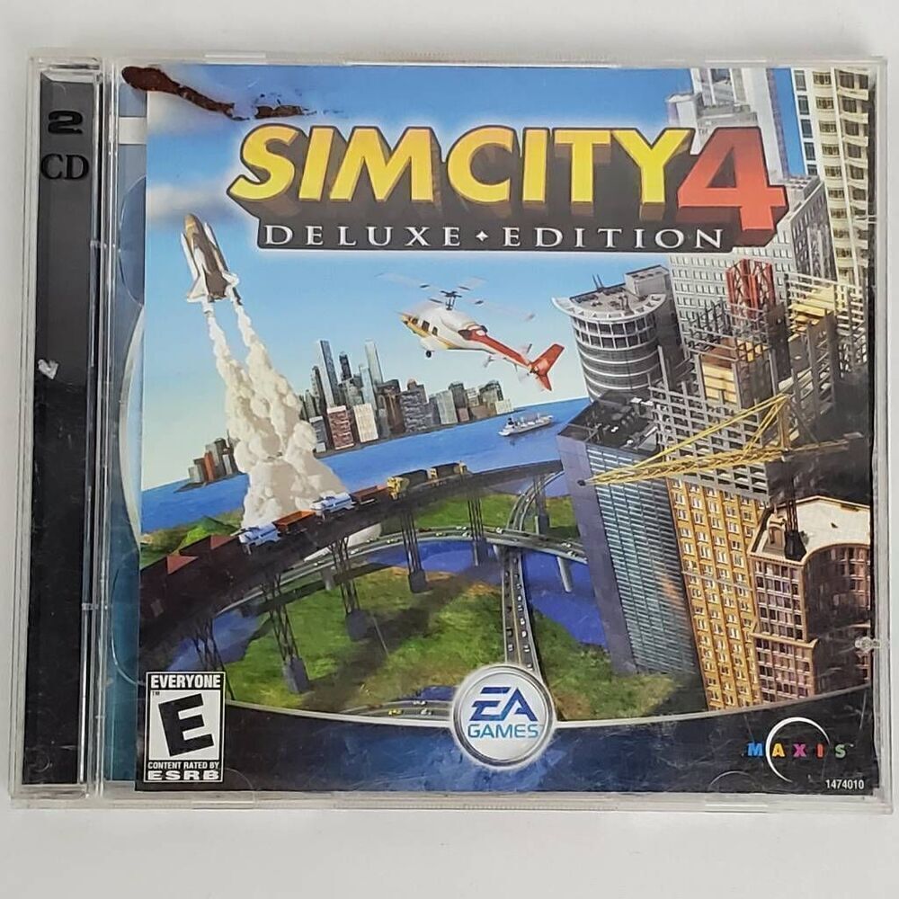 SIM CITY 4 Deluxe Edition, PC CD-ROM, Simulation Game, Key